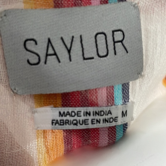 SAYLOR Stripe Dress Revolve Size Medium - Picture 8 of 8